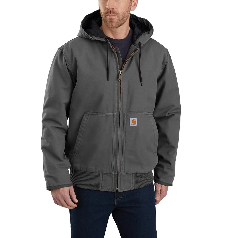 104050 - Carhartt Loose Fit Washed Duck Quilt Lined Active Jac (Stocked In USA)