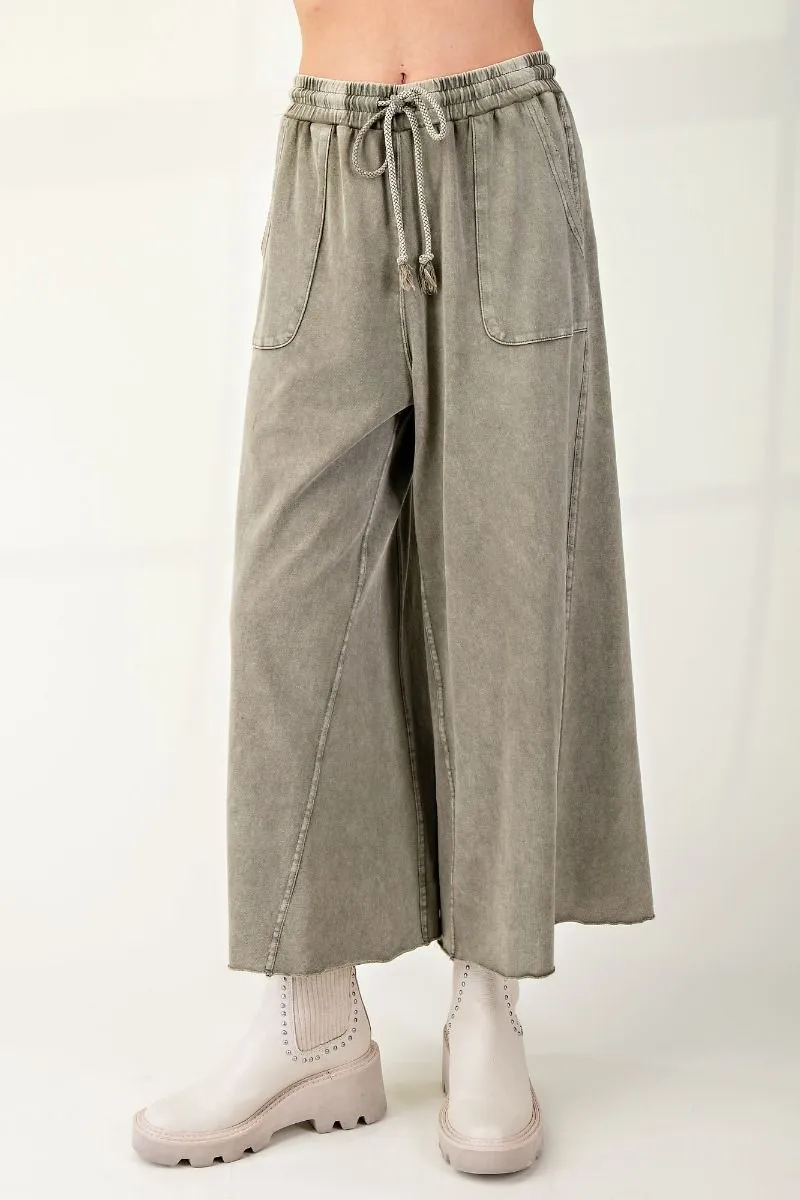 Ash Terry Knit Wide Leg Pants #128