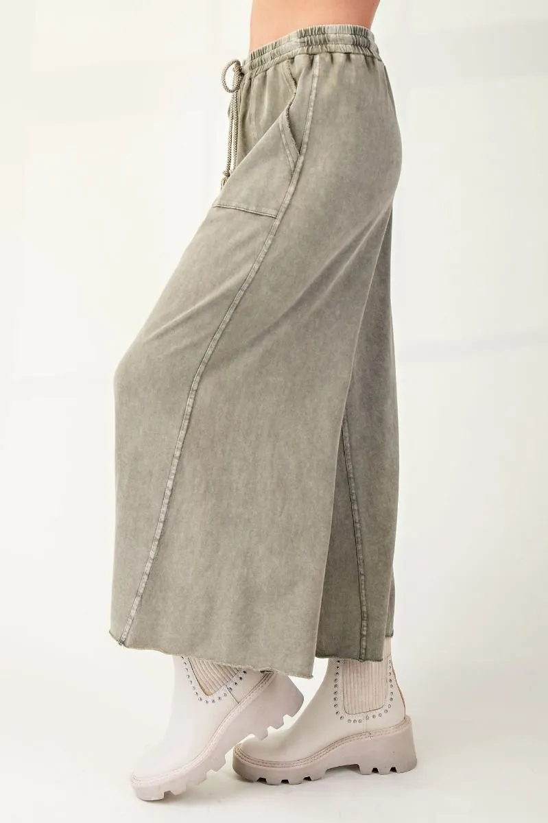 Ash Terry Knit Wide Leg Pants #128