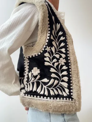 Black & Cream Gilet