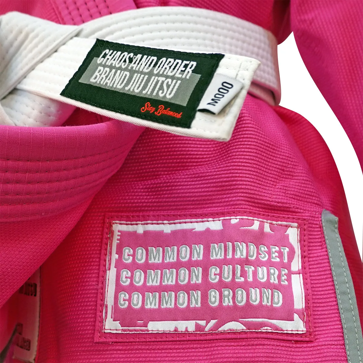 Chaos and Order Kid's Base Label V2 BJJ Gi - Pink
