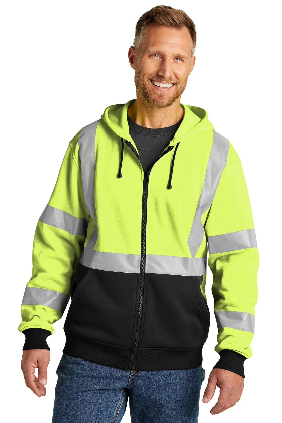 CornerStone A107 Class 3 Heavy-Duty Fleece Full-Zip Hoodie