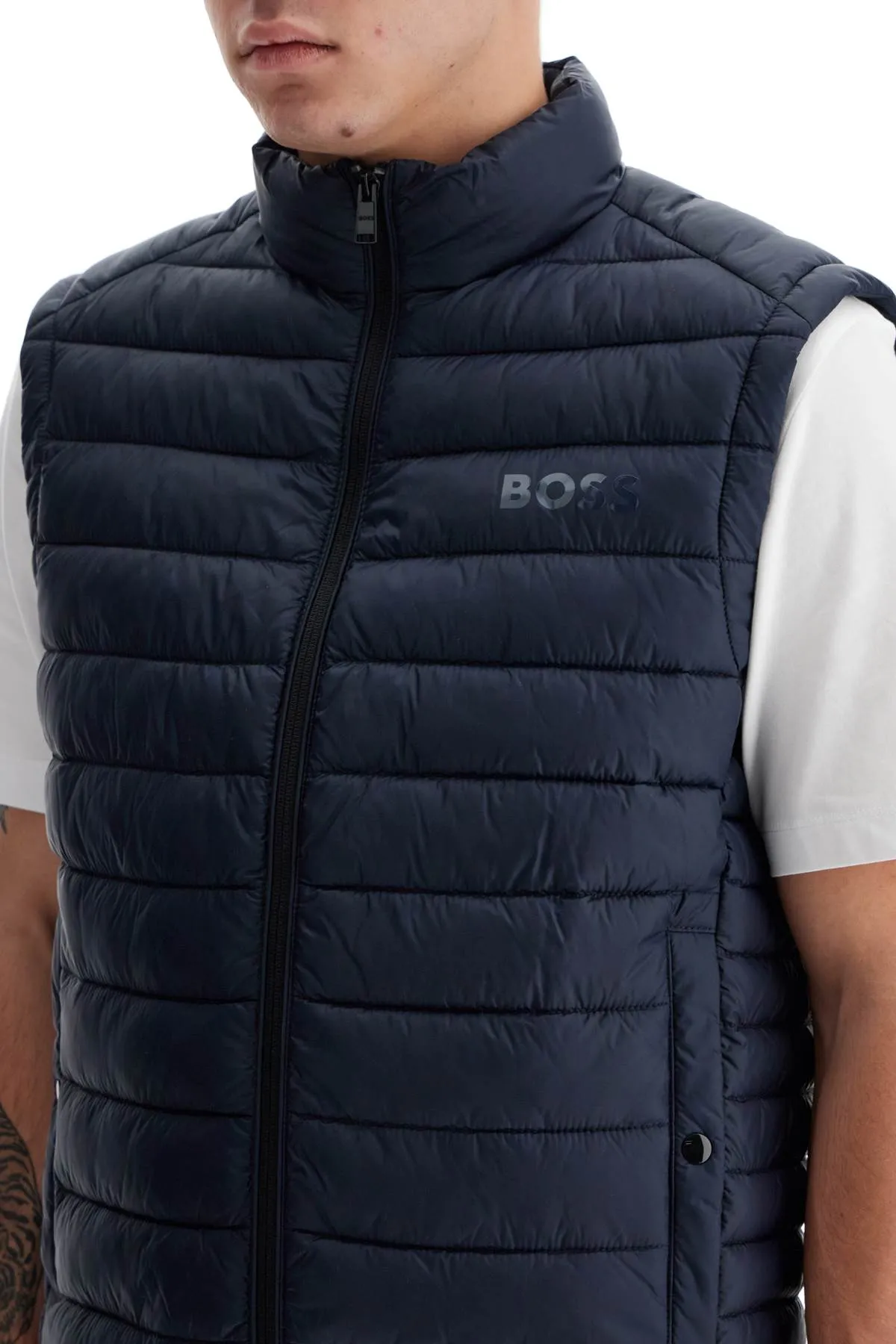 foldable padded vest 50471854 DARK BLUE