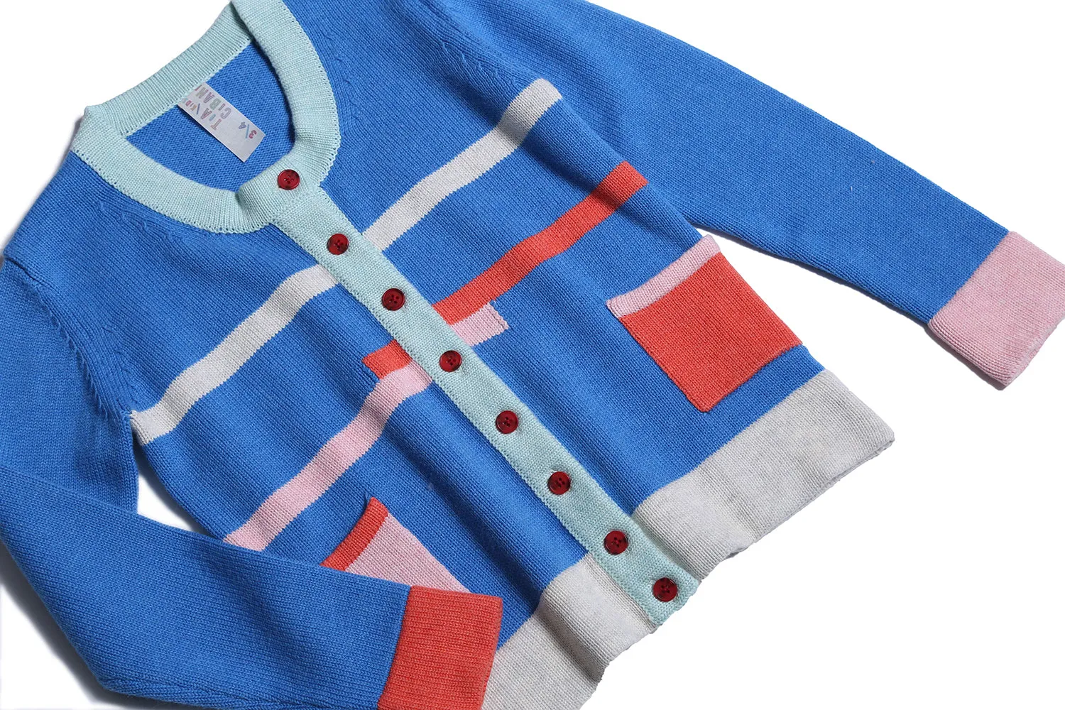 GOLF PATCHWORK CARDI