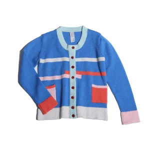 GOLF PATCHWORK CARDI