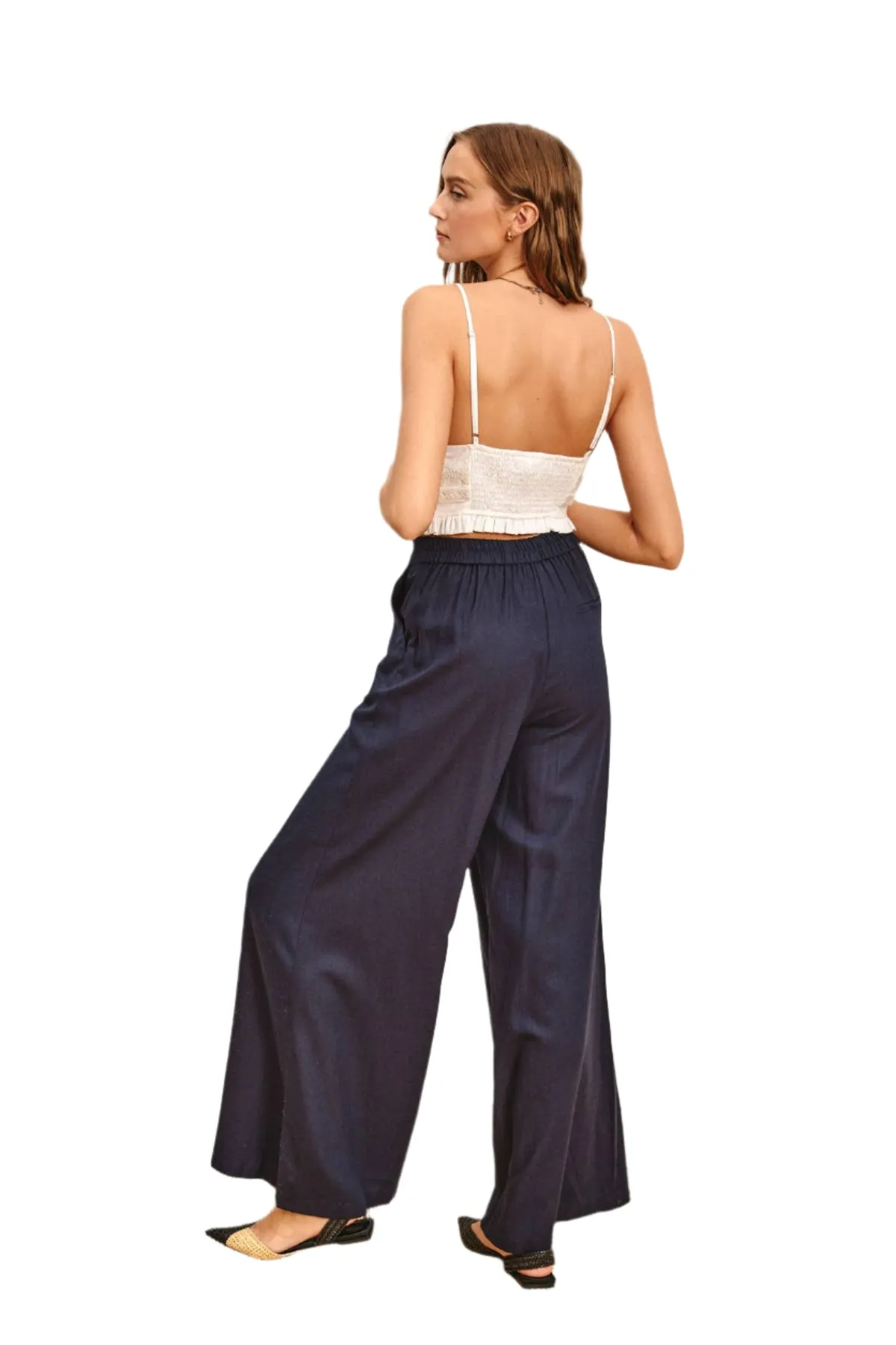 Heaven Sent - Wide Leg Linen Pant