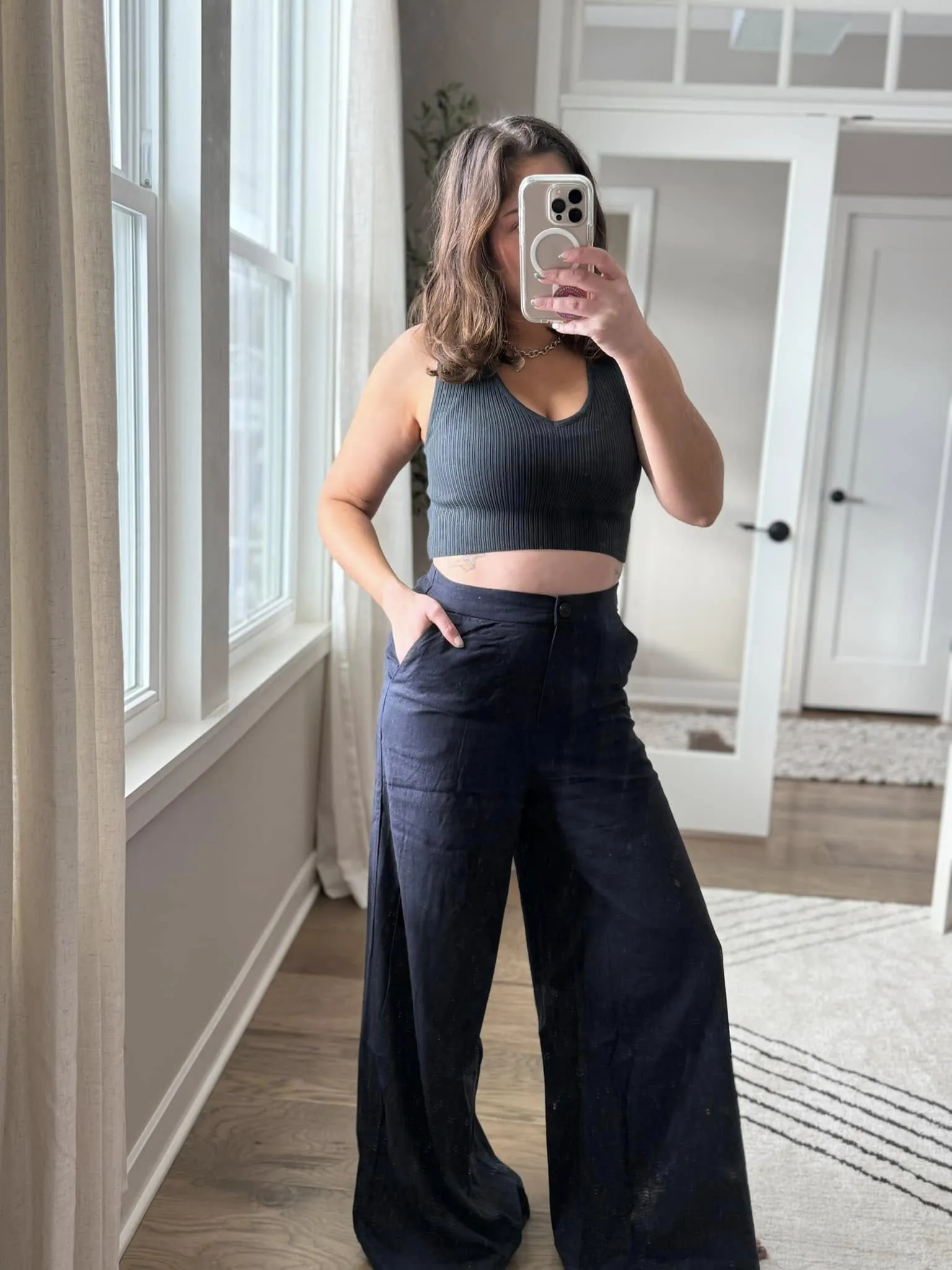Heaven Sent - Wide Leg Linen Pant