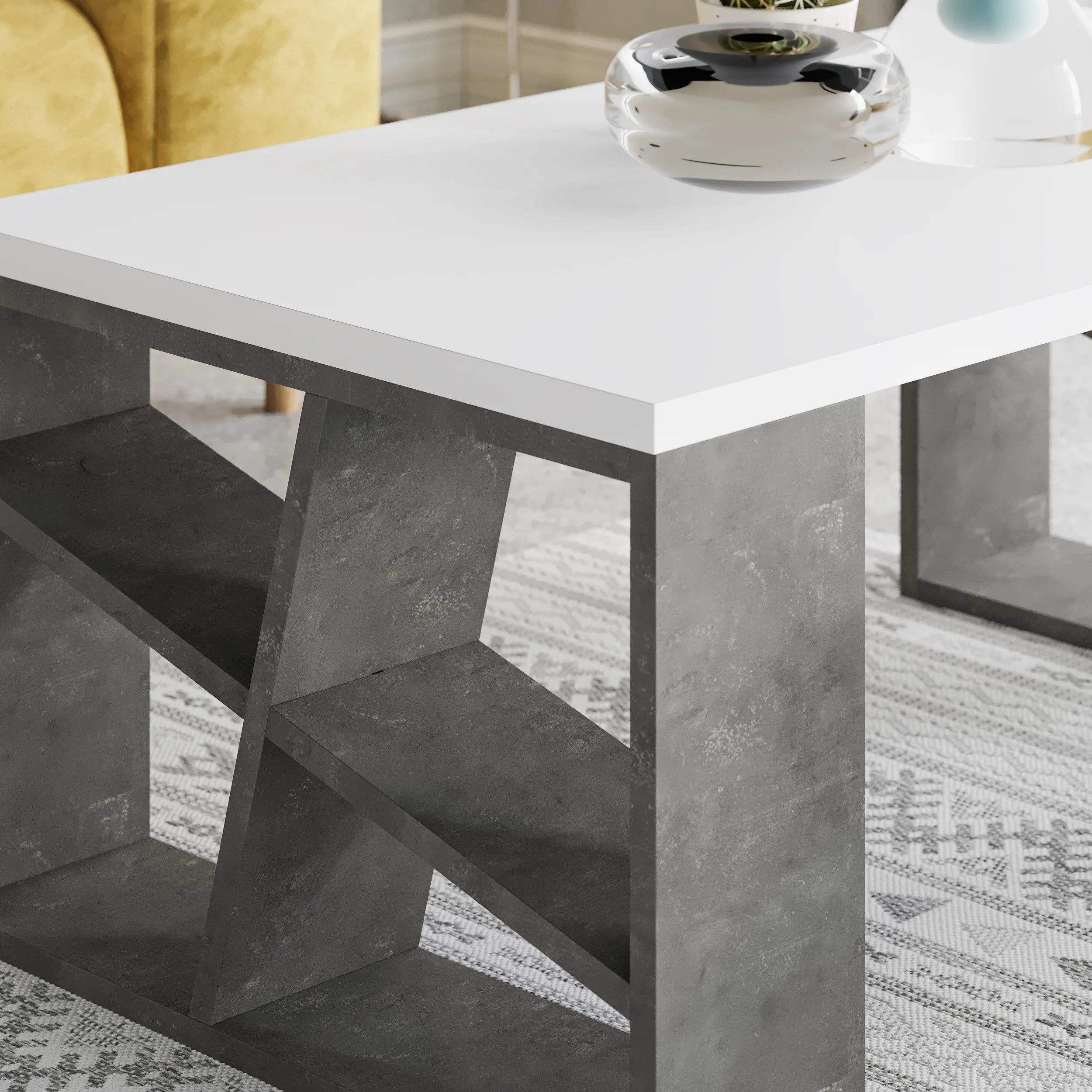 Honey Modern Coffee Table Multipurpose H 40cm