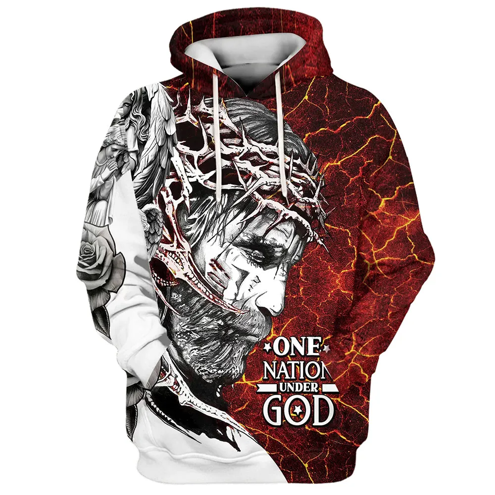 Jesus My God My King God Hoodies Jesus Hoodie Men & Women Christian Hoodie 3D Printed Hoodie