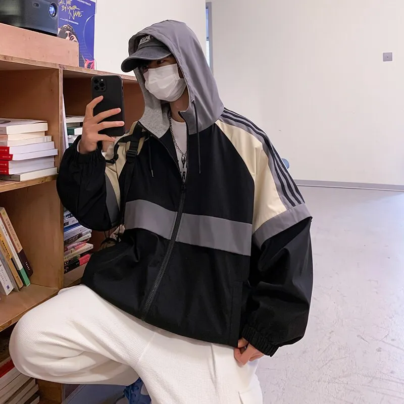 Men Fashion Jackets Trend Korean Version Mens Coat Street Hip Hop Jacket Autumn Baseball Jacket Men's Casual Overcoats