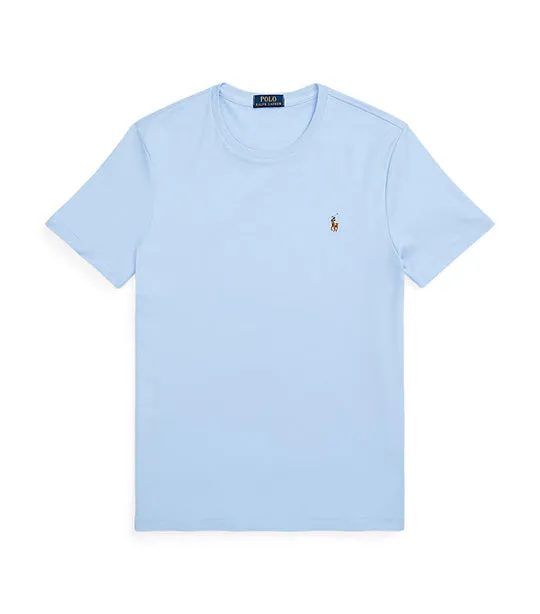 Men's Custom Slim Fit Soft Cotton T-Shirt Office Blue