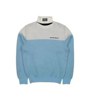Numbered Color Block Turtleneck