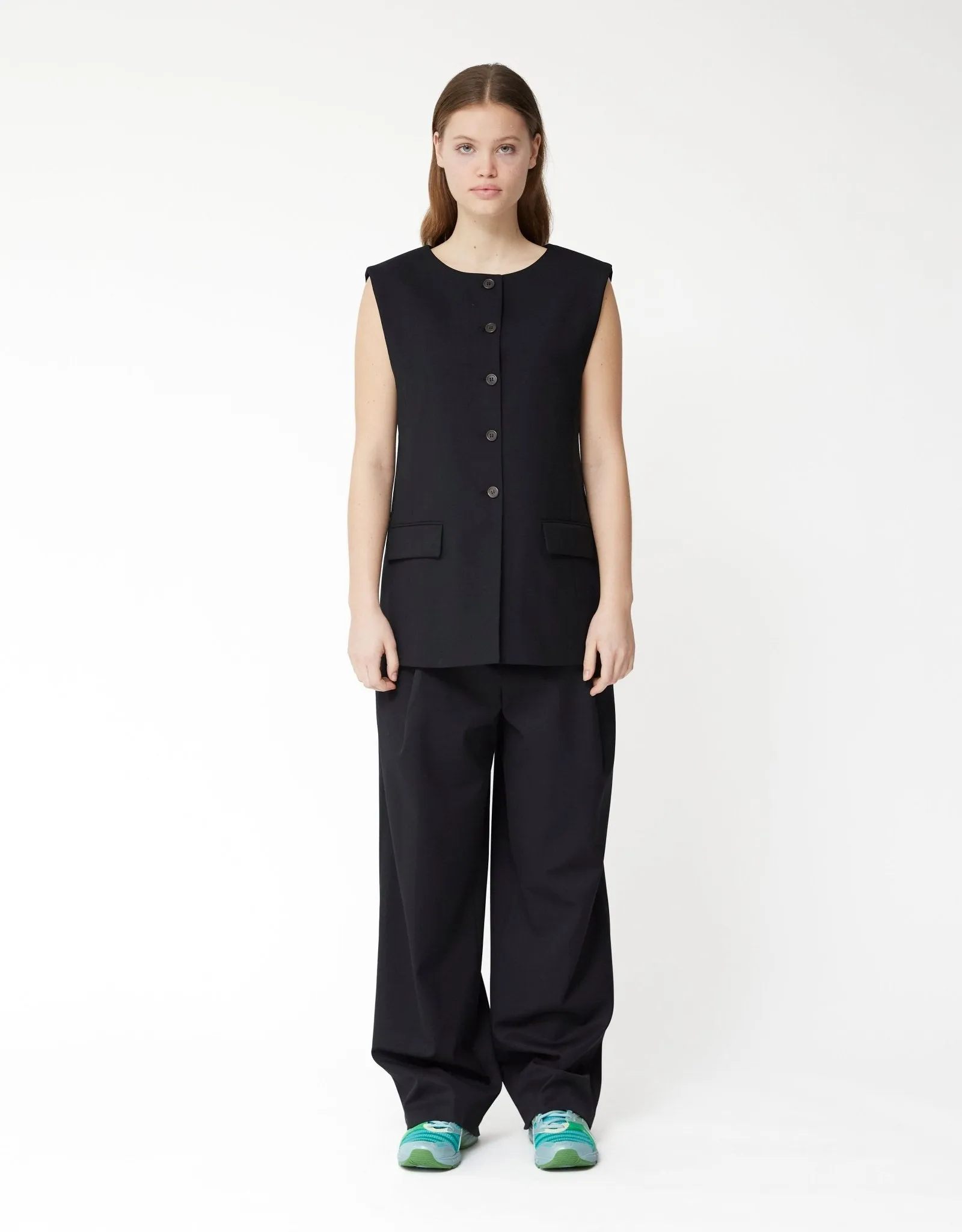Oversized Button Up Vest