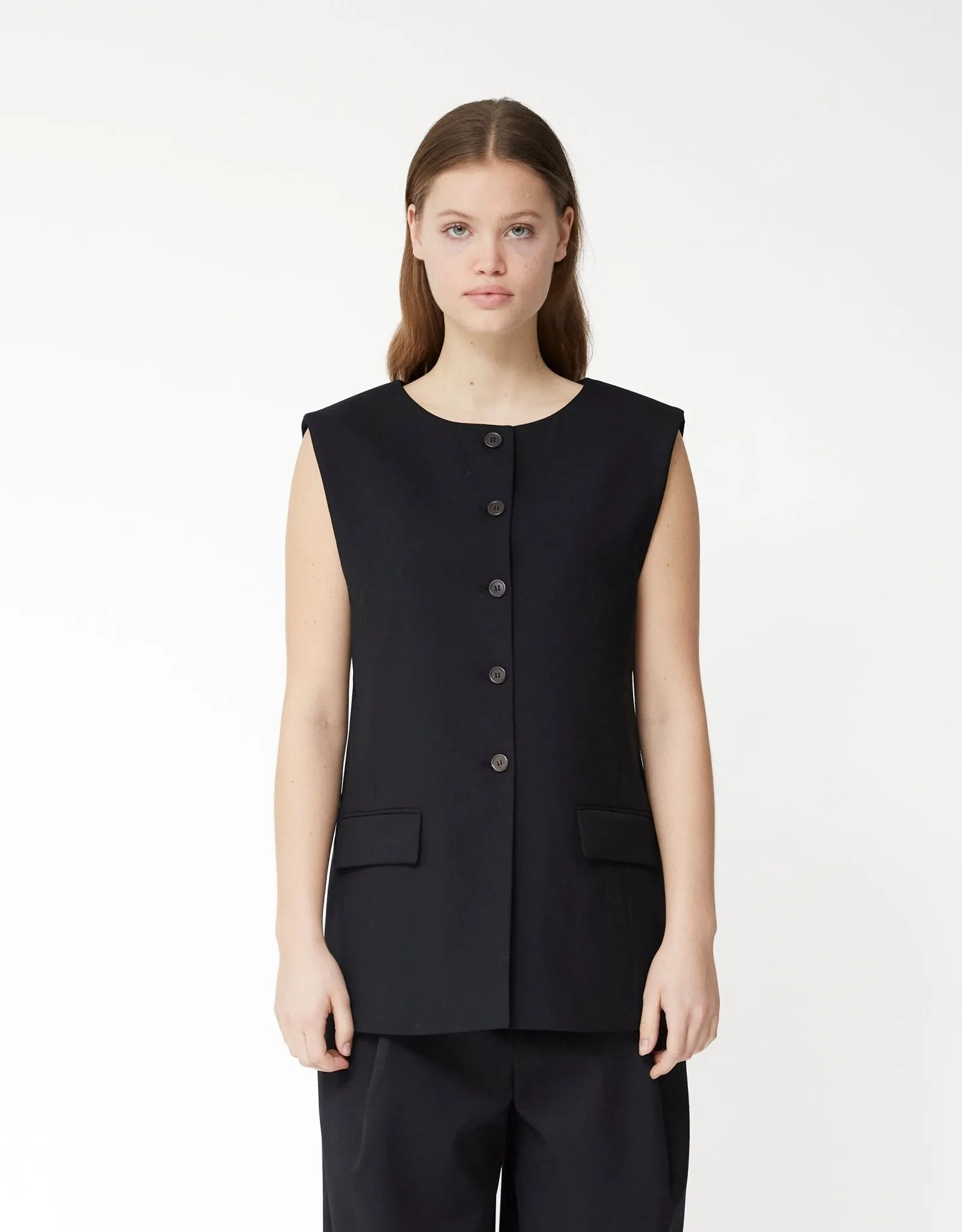 Oversized Button Up Vest