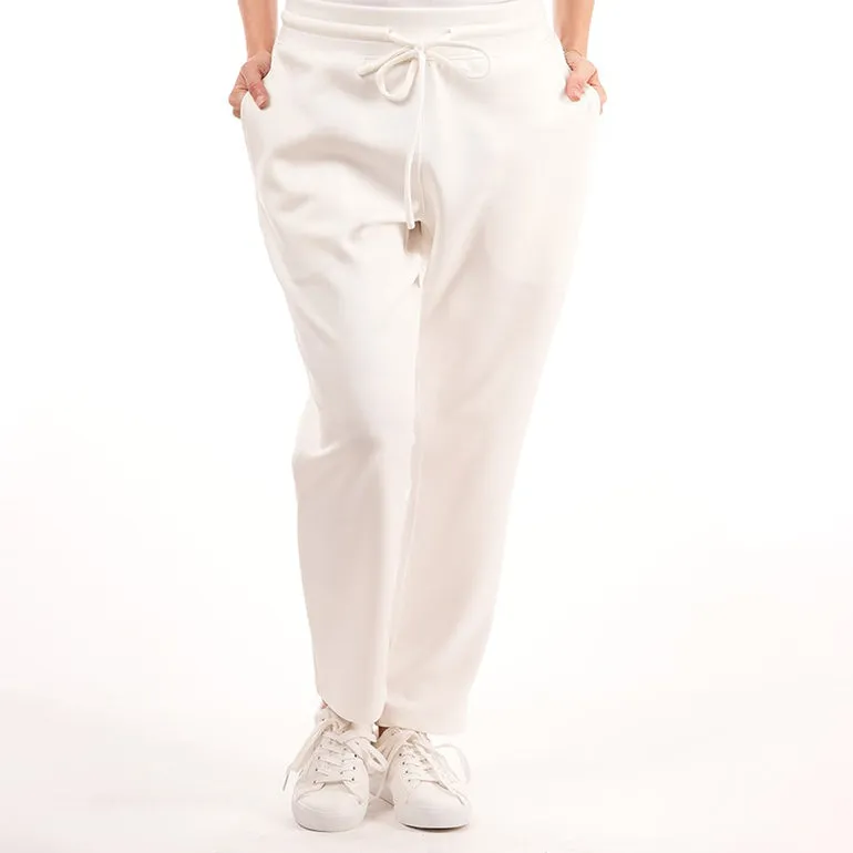 Premium Straight Pants For Women - Pearl White