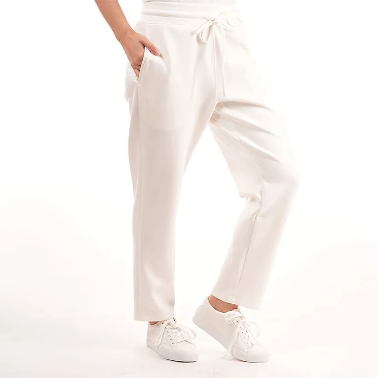 Premium Straight Pants For Women - Pearl White