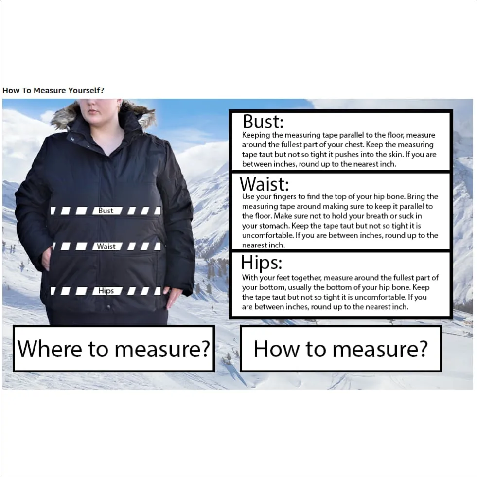 Pulse Women’s Plus Size Insulated Ski Jacket 1X 2X Aspens Calling