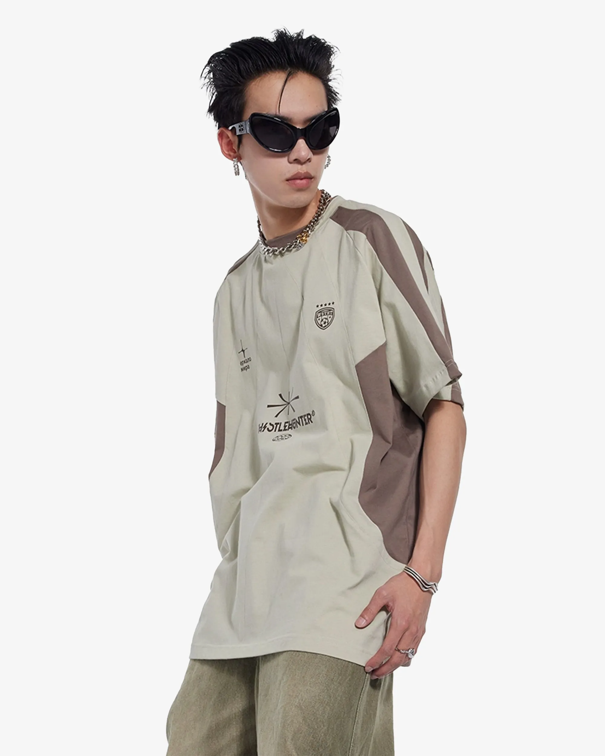 Short Sleeved Oversized Blokecore Jersey Sport T-Shirt