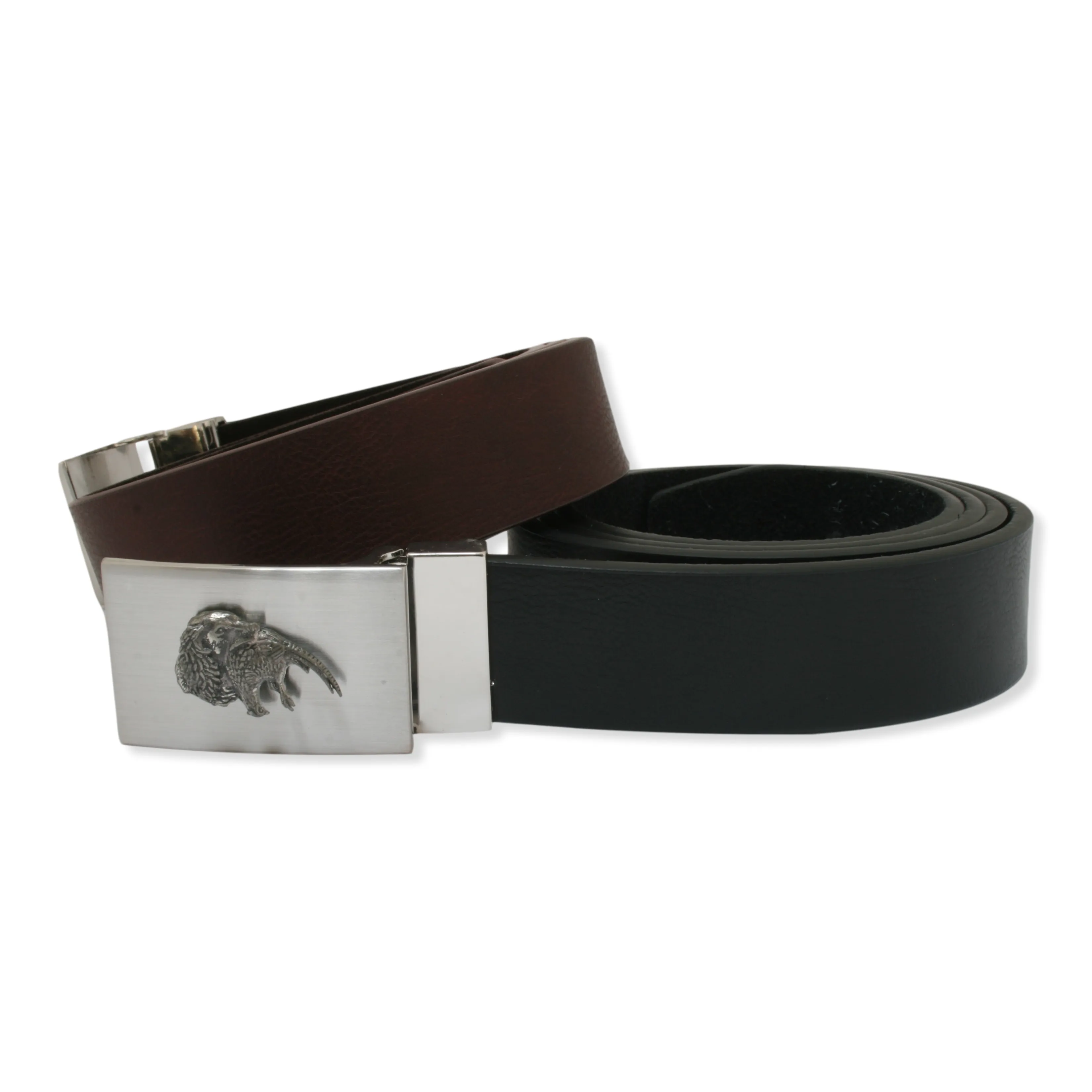 Spaniel and Pheasant Leather Belt and Buckle Set