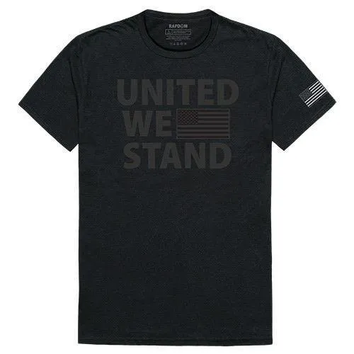 USA Flag Patriotic United We Stand Thin Red Line Freedom Cotton T-Shirts
