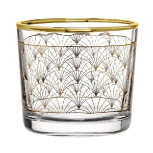 Utopia Alanya Glass Candle Holders Gold (Pack of 48) - HX647