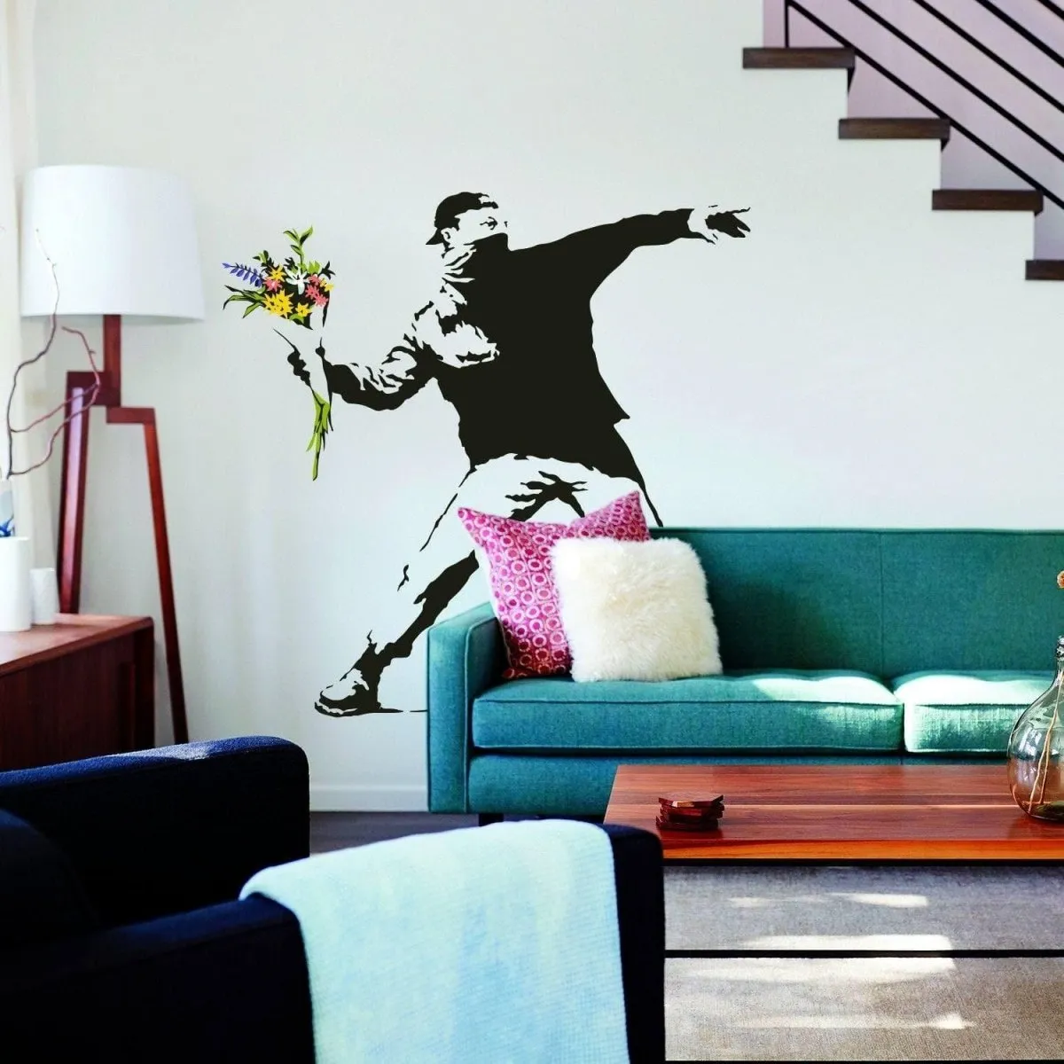 Vinyl Wall Decal - Stylish Artistic Flair Design for Home Decor